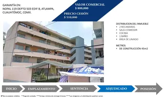 Foto de inmueble en Nopal #119Int. 503, Col. Atlampa C.P. 06450, Cuauhtémoc