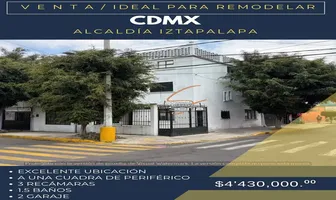 Foto de inmueble en Sin nombre de calle, Col. Constitución de 1917 C.P. 09260, Iztapalapa
