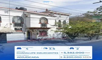 Foto de inmueble en Excelsior #239, Col. Guadalupe Insurgentes C.P. 07870, Gustavo A. Madero