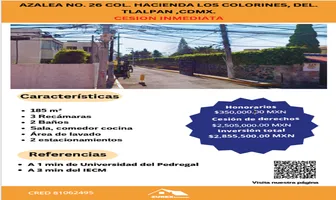 Foto de inmueble en AZALEA #26, Col. Hacienda San Juan C.P. 14377, Tlalpan