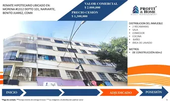Foto de inmueble en La morena #1312Int. 101, Col. Narvarte Poniente C.P. 03020, Benito Juárez