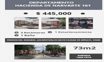 Foto de inmueble en AV. HACIENDA DE NARVARTE #161, Col. Prados del Rosario C.P. 02410, Azcapotzalco