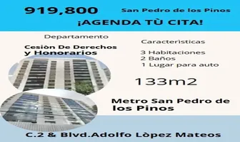 Foto de inmueble en Boulevard Adolfo Lòpez Mateos #0, Col. San Pedro de los Pinos C.P. 03800, Benito Juárez