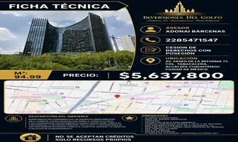 Foto de inmueble en AV PASEO DE LA REFORMA #S/N, Col. Tabacalera C.P. 06030, Cuauhtémoc