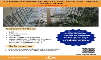 Foto de inmueble en AV. MÉXICO COYOACÁN  #371, Col. Xoco C.P. 03330, Benito Juárez