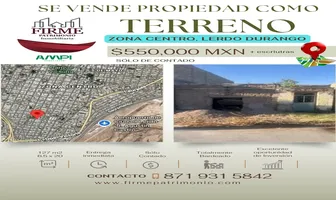 Foto de inmueble en Sin nombre de calle, Col. Lerdo Centro C.P. 35150, Lerdo