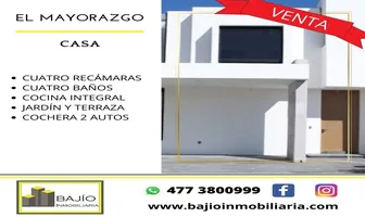 Foto de inmueble en CASA EN VENTA 4 RECAMARAS #.Int. ., Col. El Mayorazgo Residencial C.P. 37547, León