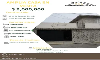 Foto de inmueble en Magnolias #5, Col. Unidad Morelos 3ra. Sección C.P. 54935, Tultitlán