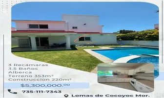 Foto de inmueble en Sin nombre de calle, Col. Lomas de Cocoyoc C.P. 62847, Atlatlahucan