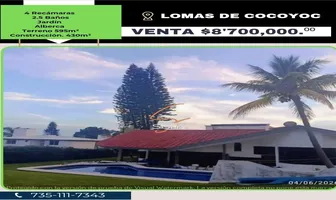 Foto de inmueble en Sin nombre de calle, Col. Lomas de Cocoyoc C.P. 62847, Atlatlahucan