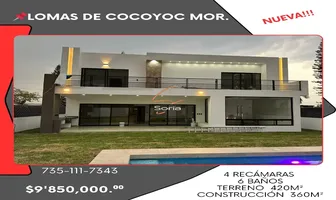 Foto de inmueble en Sin nombre de calle #5345, Col. Lomas de Cocoyoc C.P. 62847, Atlatlahucan