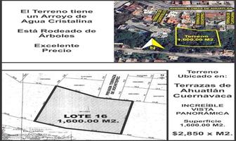 Foto de inmueble en Terreno en Terrazas de Ahuatlán, Col. Terrazas Ahuatlán C.P. 62130, Cuernavaca