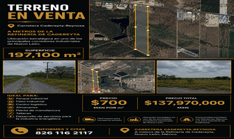 Foto de inmueble en Carretera Cadereyta Reynosa, Col. Cadereyta Jimenez Centro C.P. 67480, Cadereyta Jiménez
