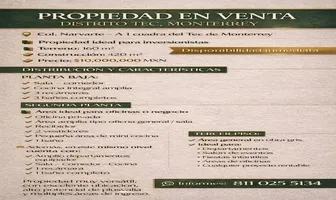 Foto de inmueble en Sin nombre de calle #sn, Col. Narvarte C.P. 64830, Monterrey