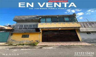 Foto de inmueble en CORDOBA MORAN #55, Col. 2 de Marzo C.P. 72227, Puebla