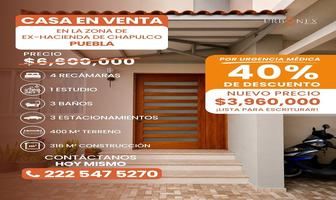 Foto de inmueble en De la 18 Sur, Col. Ex-Hacienda Chapulco C.P. 72584, Puebla