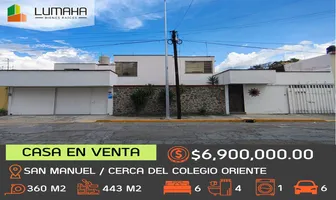 Foto de inmueble en SAN IGANCIO #1, Col. Jardines de San Manuel C.P. 72570, Puebla