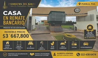 Foto de inmueble en AV. MORATILLA #67, Col. Moratilla C.P. 72110, Puebla