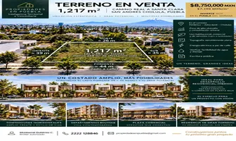 Foto de inmueble en Camino Real a Santa Clara #1212, Col. San Antonio Cacalotepec C.P. 72828, San Andrés Cholula
