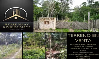 Foto de inmueble en Sin nombre #711, Col. Francisco Uh-May C.P. 77796, Tulum