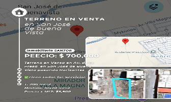 Foto de inmueble en San José de buena vista Av de la presa San Luis Potosí, Col. Santiago Arroyo C.P. 78413, San Luis Potosí