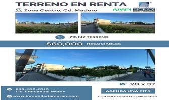 Foto de inmueble en Terreno EN Renta EN Zona Centro DE Ciudad Madero, Tamaulipas, Col. Ciudad Madero Centro C.P. 89400, Ciudad Madero