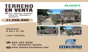 Foto de inmueble en Terreno EN Venta EN Colonia Melchor Ocampo, Tampico, Col. Melchor Ocampo C.P. 89270, Tampico