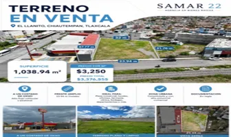 Foto de inmueble en Delfino Montiel y reforma #S/N, Col. El Llanito C.P. 90804, Chiautempan