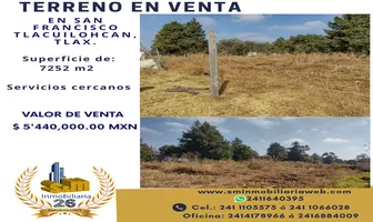 Foto de inmueble en Sin Nombre #1, Col. El Rosario Ocotoxco C.P. 90456, Yauhquemehcan