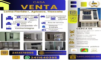 Foto de inmueble en nochebuena #5007, Col. Loma Florida 1a Secc C.P. 90356, Apizaco