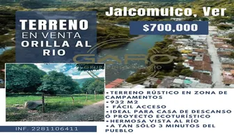 Foto de inmueble en Sin nombre de calle #S/N, Col. Jalcomulco C.P. 94000, Jalcomulco