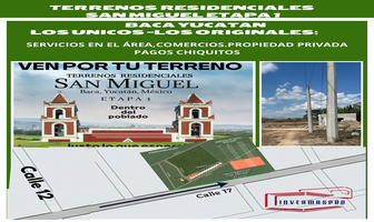 Foto de inmueble en , Col. Baca C.P. 97450, Baca