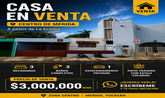 Foto de inmueble en calle 75, Col. Merida Centro C.P. 97000, Mérida