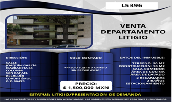 Foto de inmueble en Joaquin Garcia Icazbalceta 64-depto 6, San Rafael, Cuauhtémoc, 06470 Ciudad de México, CDMX #64Int. 6, Col. San Rafael C.P. 06470, Cuauhtémoc