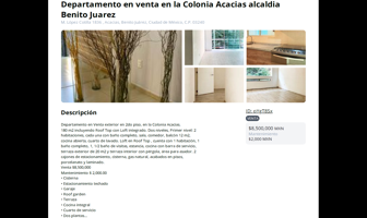 Foto de inmueble en M. López Cotilla 1836, Acacias, Benito Juárez, 03240 Ciudad de México, CDMX #1836, Col. Acacias C.P. 03240, Benito Juárez