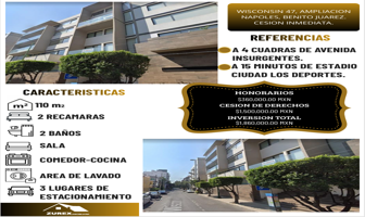 Foto de inmueble en Wisconsin 47, Nápoles, Benito Juárez, 03840 Ciudad de México, CDMX #47, Col. Ampliación Napoles C.P. 03840, Benito Juárez