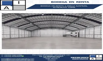 Foto de inmueble en AZAFRAN, Col. Granjas México C.P. 08400, Iztacalco