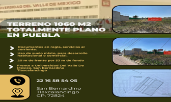 Foto de inmueble en San Bernardino Tlaxcalancingo, Pue. #s/n, Col. San Bernardino Tlaxcalancingo C.P. 72820, San Andrés Cholula