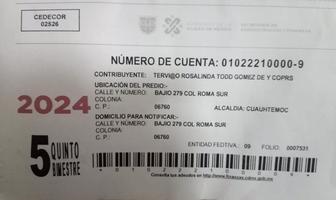 Foto de inmueble en Bajio, Col. Roma Sur C.P. 06760, Cuauhtémoc