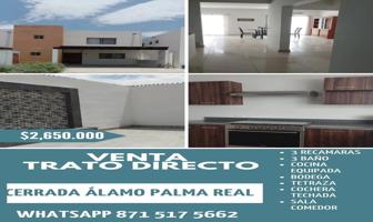 Foto de inmueble en Cerrada Alamo  #s/n, Col. Residencial Palma Real C.P. 27023, Torreón