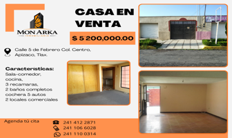 Foto de inmueble en C. 5 de Febrero, Centro, Cdad. de Apizaco, Tlax., Col. Centro C.P. 90300, Apizaco