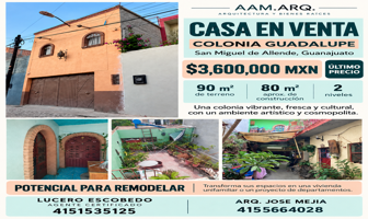 Foto de inmueble en Miguel prado  #s/n, Col. Guadalupe C.P. 37710, San Miguel de Allende