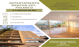 Foto de inmueble en Av. Isaac Newton 257, Chapultepec Morales, Polanco V Secc, Miguel Hidalgo, 11560 Ciudad de México, C #257, Col. Polanco V Sección C.P. 11560, Miguel Hidalgo