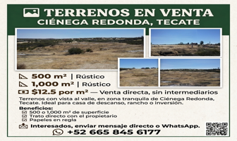 Foto de inmueble en 21508 Ciénega Redonda, B.C., Col. Ciénega Redonda C.P. 21508, Tecate