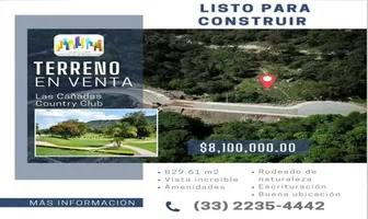 Foto de inmueble en LAS CAÑADAS #0, Col. Bosques de San Isidro (Las Cañadas) C.P. 45133, Zapopan