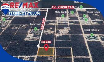 Foto de inmueble en mz 280 "828m2", Col. Tulum Centro C.P. 77760, Tulum