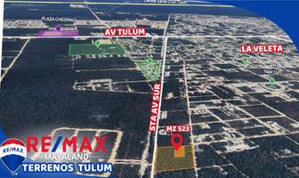 Foto de inmueble en mz 523 lt 3, Col. Tulum Centro C.P. 77760, Tulum