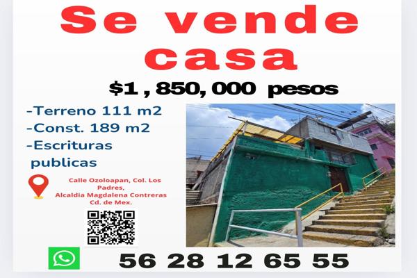 Foto de inmueble en Ozoloapan #s/n, Col. Los Padres C.P. 10340, La Magdalena Contreras