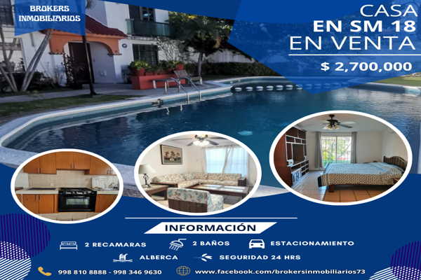 Foto de inmueble en Privada de solo 12 casas, Col. Supermanzana 18 C.P. 77505, Benito Juárez