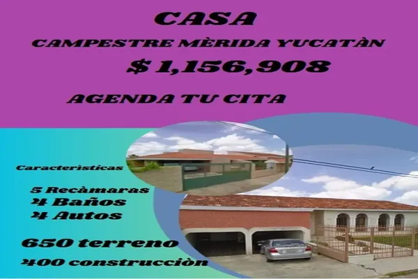 Foto de inmueble en 1 b #*, Col. Campestre C.P. 97120, Mérida